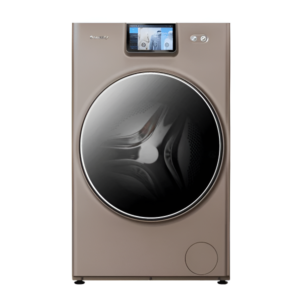 غسالة ملابس جري تعبئة أمامية سعة 10 كجم مع تنشيف بمضخة حرارية لون بيج - XWDQG100-RBD1401Eb1