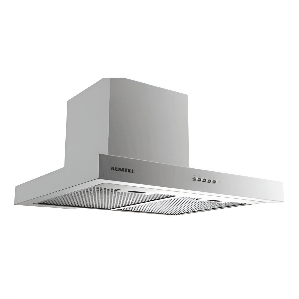 شفاط مطبخ كوميتل بلت إن مقاس 60 سم فلتر ألومنيوم قدرة 235 واط لون استيل تركي - 362-10 DT6-61