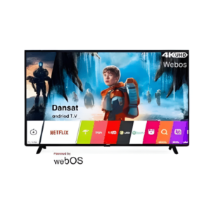 شاشة دانسات 75 بوصة QLED بنظام Web OS وتقنية HDR ألوان واقعية – DTQ75UWS