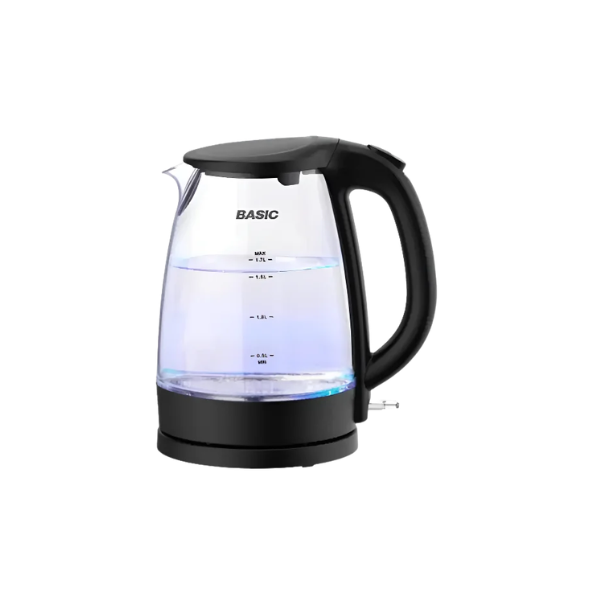 غلاية مياه بيسك 1.7 لتر 2200 وات زجاجيه - BK-17G