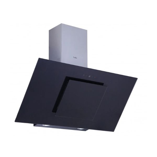 شفاط بيلا 90 سم بلت ان زجاج أسود بأعلى قوة شفط 1200م - BHH3990