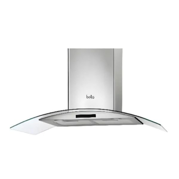 شفاط بيلا 90 سم بلت ان زجاجي بتصميم عصري وإضاءة LED - BHB9290