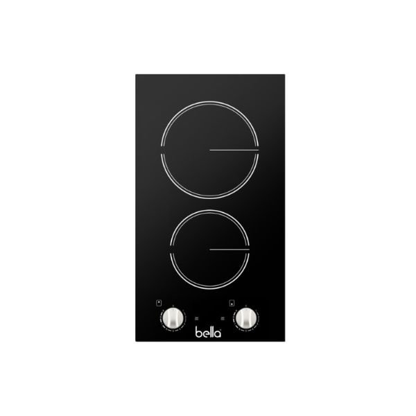سطح بيلا بلت إن 30 سم 2 عين سيراميك أسود بمفاتيح للتحكم - B30VR2KE