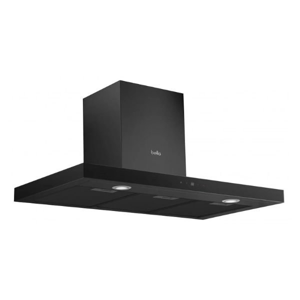 شفاط بيلا 90 سم فلات أسود بتصميم T-Shape العصري - BHJ2290