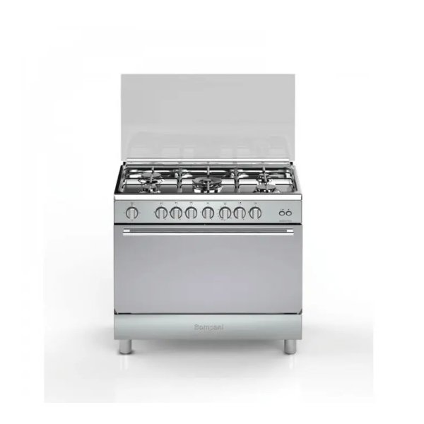 فرن غاز بومبانى 60× 90 سم 5 شعلات شبك عريض ستيل - DIVA90GG5TCIX