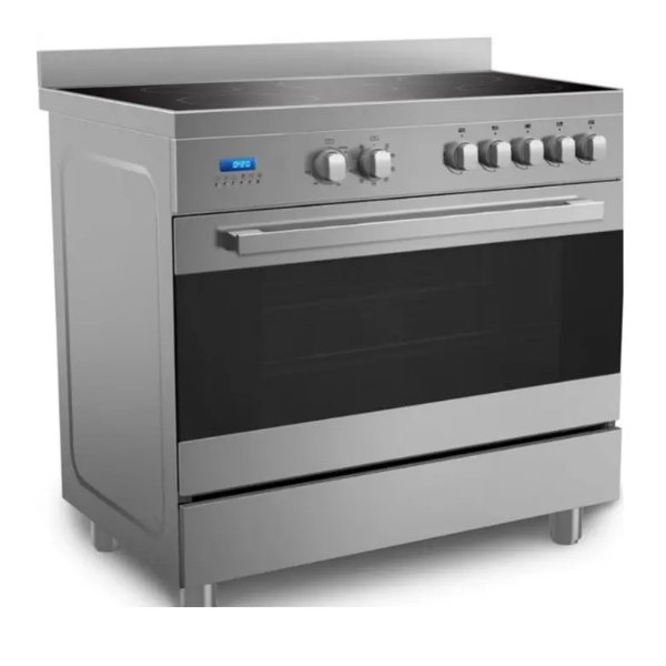 فرن كهربائى ميديا 60 × 90 سم 5 عيون سيراميك متعدد الوظائف ستيل - VSVC96048