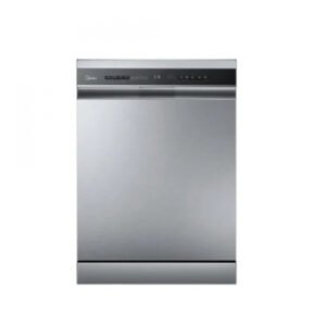 غسالة صحون ميديا 15 مكان 9 برامج واى فاى / ستيل - WQP15-W7633D(SS)-KSA