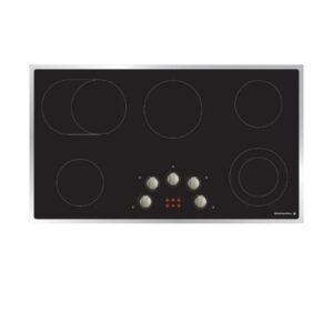 سطح بلت ان كلفينتور 90 سم 5 عيون سيراميك / اسود - KHC9K