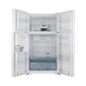 ثلاجه هيتاشى 19.1 قدم دولابى باب زجاجى / ابيض - R-W660PS7GPW