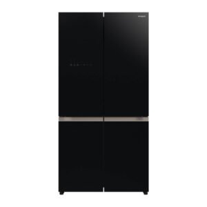 ثلاجه هيتاشى دولابى 18.1 قدم انفرتر باب زجاجى / اسود - R-WB720VS0GBK