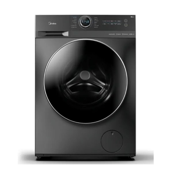 غساله اتوماتيك تعبئه اماميه ميديا 10 كيلو انفرتر / فضى - MF200W100W/1T-SA