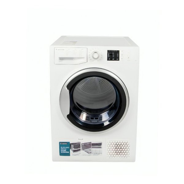 نشافة ملابس اريستون 8 كيلو 15 برنامج تجفيف بالتكثيف / ابيض - NTCM108BSK