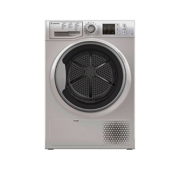 نشافة ملابس اريستون 8 كيلو 15 برنامج تجفيف بالتكثيف / سلفر - NTSCM108BS
