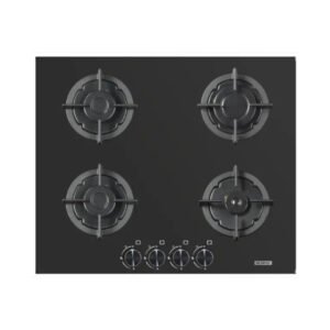 سطح غاز بلت ان كومتيل 60 × 65 سم 4 شعله امان كامل / أسود - C6-40BF