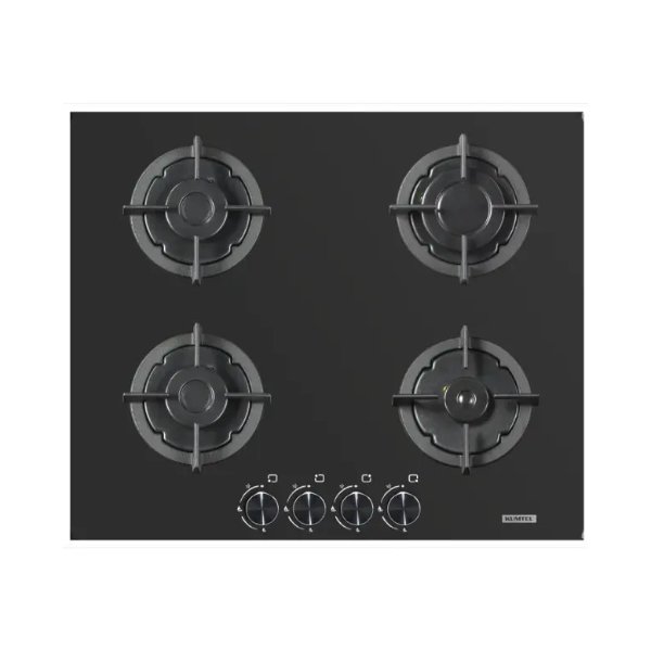 سطح غاز بلت ان كومتيل 60 × 65 سم 4 شعله امان كامل / أسود - C6-40BF