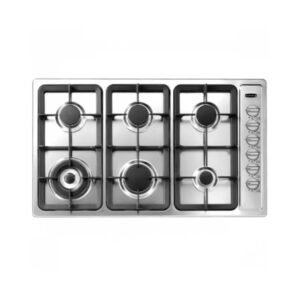 سطح غاز بلت ان كلفينتور 90 سم 5 عيون امان كامل / ستيل - KRBH-ASCLTPO-196/X