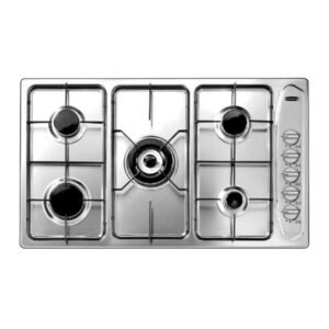 سطح غاز بلت ان كلفينتور 90 سم 5 شعلات اشعال ذاتى / ستيل - KRBH-ASELTPO-195/X