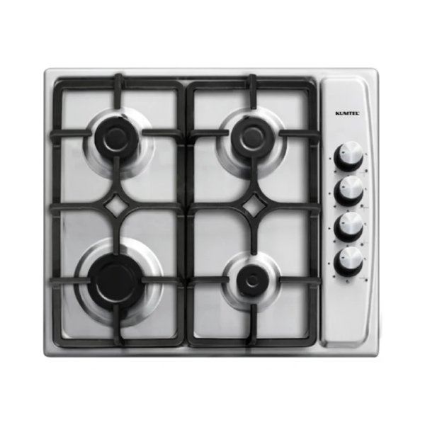 سطح غاز بلت ان كومتيل 60 × 60 سم 4 عيون شبك عريض / ستيل - M6-40BF