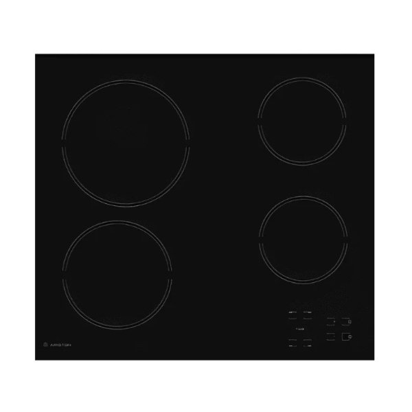 سطح بلت ان اريستون كهرباء 4 عيون سيراميك 60 سم / اسود - HR611CA