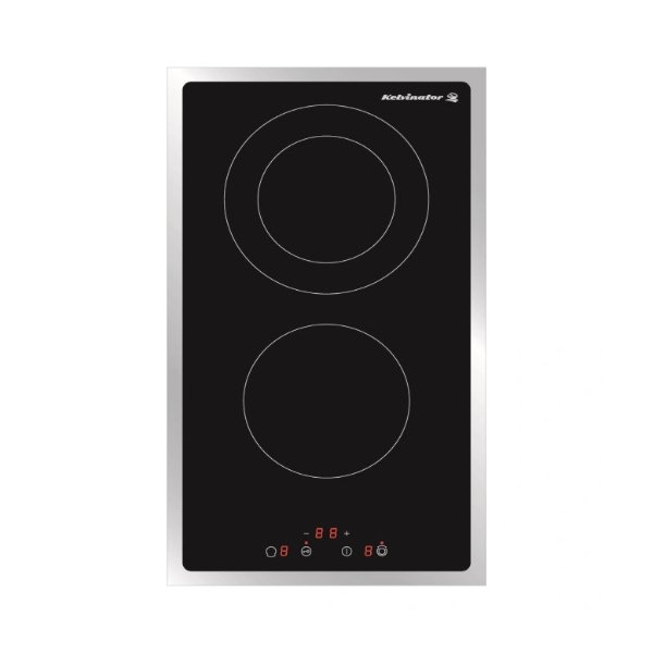 سطح كهرباء بلت ان كلفينتور 2 عيون سيراميك 30 سم تحكم باللمس / اسود - KHC3T