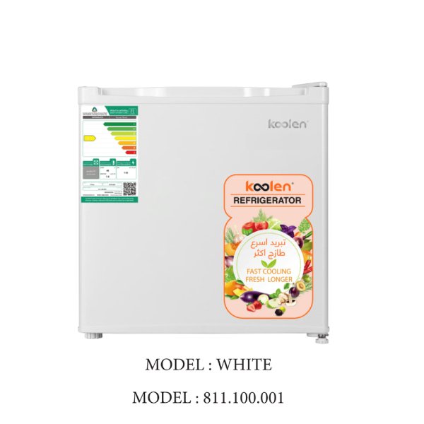 ثلاجه كولين 1.6 قدم باب واحد / ابيض - 811100001