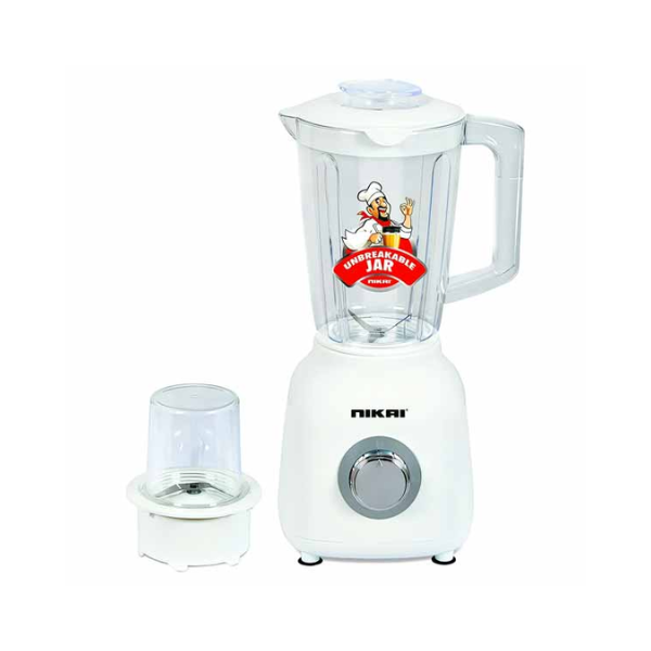 خلاط نيكاي 1.5 لتر 300 وات سرعتين / ابيض - NB1700TX