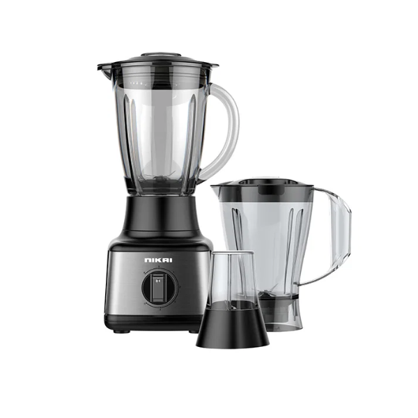 خلاط كهربائي قوي 3 فى 1 500 وات 5 سرعات نيكاى / اسود - NB3900GEB