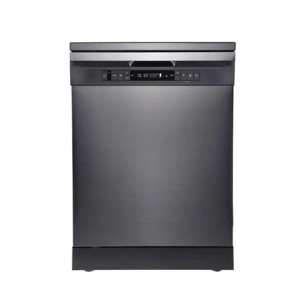 غسالة اطباق البا 8 برامج 14 مكان تحكم رقمى مع قفل لحماية الاطفال ستيل / اسود - ELBA BLACK 1000-1