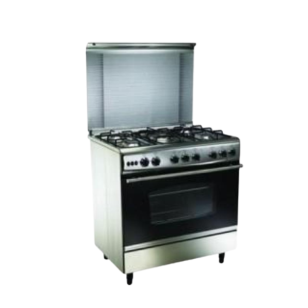فرن غاز ٥ عيون يونيكس 60 × 80 ستيل / TGM5080